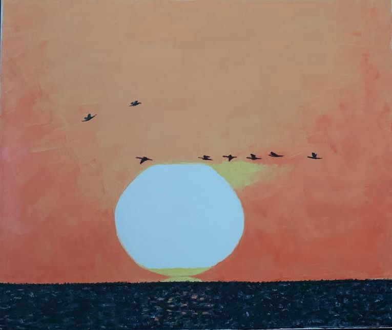 Tablou Canvas Rasarit - 50 x 70 cm