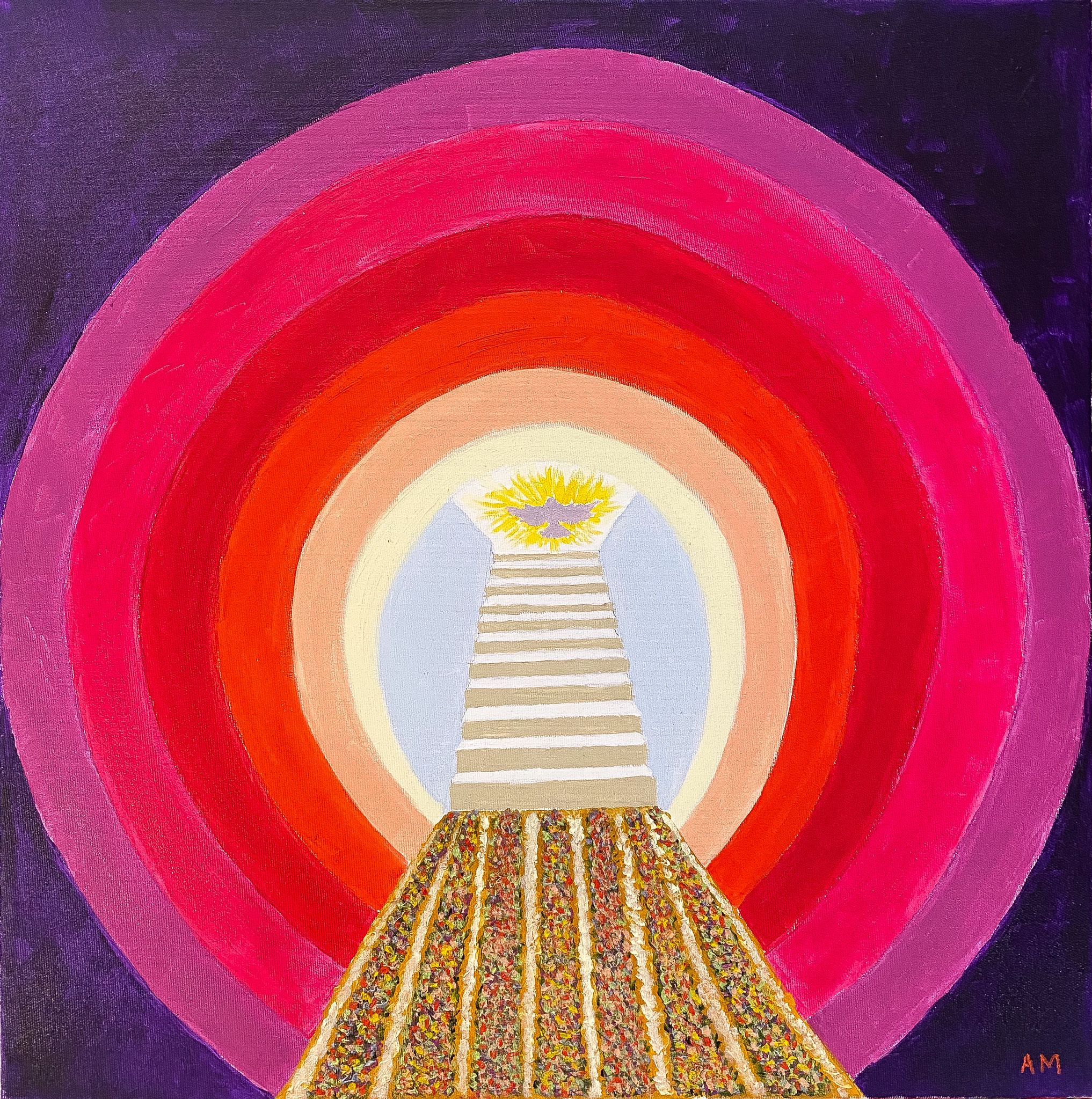 Tablou Canvas Scara catre Cer 60 x 60 cm